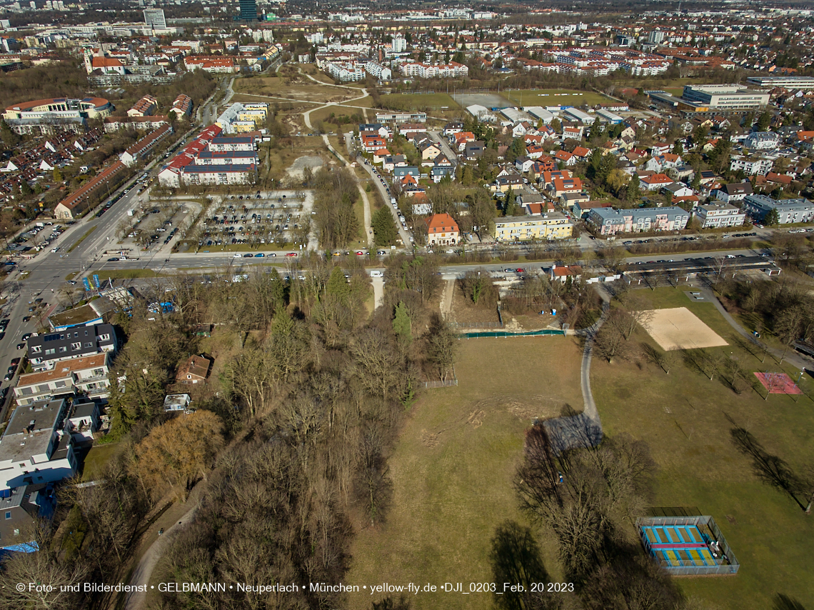 20.02.2023 -  der verschwundene Hachinger Bach in Neuperlach und Berg am Laim